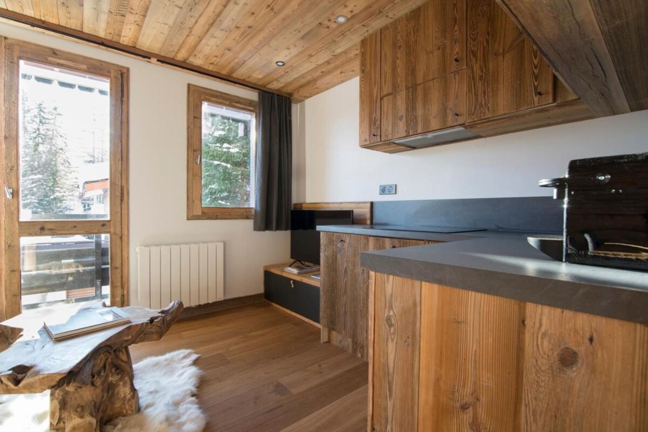 Les Brigues - Appartement Avec Vue Sur La Montagne Et Acces Aux Pistes Courchevel Buitenkant foto